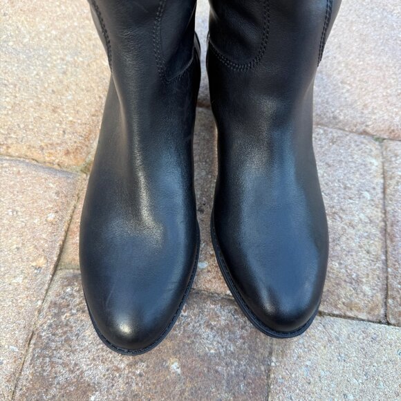 Sam Edelman Like New Penny Black Leather Riding Boot Size 5 / 35 - Picture 10 of 16